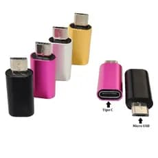 Adaptador Conversor  Tipo C (type-c) Femea para Micro Usb macho