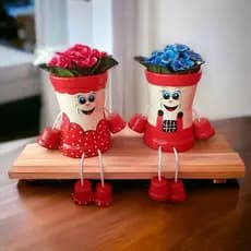 Vaso de plantas - Vaso suculentas - Vaso decorativo - Casal de Vaso - Vaso Articulado