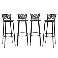 Kit 4 Banquetas Alta Banco 80cm Eclipse Ideal Área Gourmet Piscina Cozinha Bistrô Balcão Ilha Bar