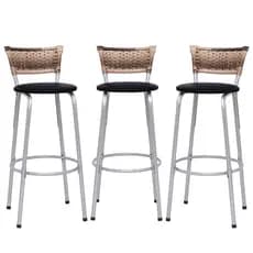 Kit 3 Banquetas Cadeiras alta para bancada cozinha gourmet bar bistrô balcão bar