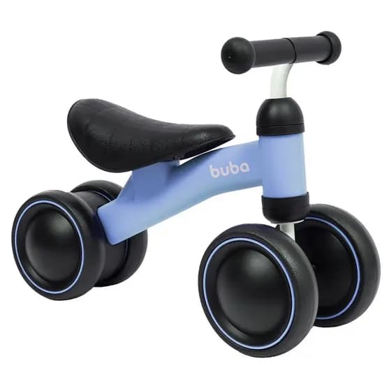 Bicicleta de Equilíbrio 4 Rodas Para Bebê Infantil Azul Rosa