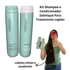 Kit Shampoo + Condicionador Satinique Antiqueda Original Santinique