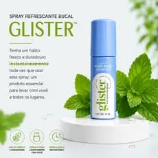 Spray Bucal Glister P Evitar Mal Hálito Awmay Hálito Fresco Instantâneo Duradouro Pequeno e Portátil