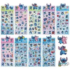 Kit com 2 Cartelas adesivos holográficos Stich