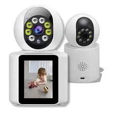 Camera Wifi De Segurança Com Monitor Embutido Video Chamada