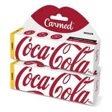 Kit 2 Und Hidratante Labial Carmed Coca-cola Incolor 10g