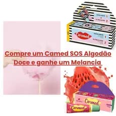 Kit Sos algodão esfoliante ganhe melancia carmed