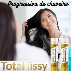 progressiva no chuveiro sem formol Total Lissy alisamento e hidratação imediata