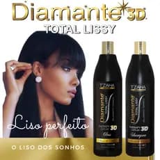 Escova Progressiva Diamante 3D Liso Absoluto Efeito Alisamento Definitivo Profissional