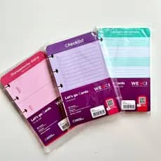 Refil Funcional 120g para Caderno Inteligente | Checklist, Meals & Grocery List, To Do List | Tamanho Inteligine