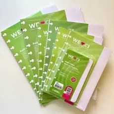 Refil Pautado Cinza com Linhas Brancas 90g ou 120g para Caderno Inteligente | Tamanho Inteligine, A5, Médio ou Grande - 1 unidade ou Kit com 3 pacotes
