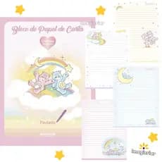 Bloco de Papel de Carta Ursinhos Carinhosos Animativa