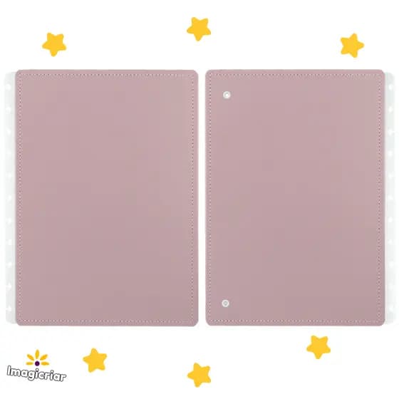Capa e Contracapa Chic Nude para Caderno Inteligente | Tamanho Inteligine, A5, Médio ou Grande