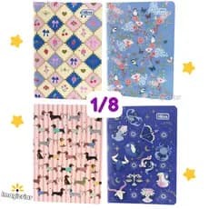 Caderneta 1/8 Grampeada Trend Encanto Tilibra | Cachorrinhos, Cerejas, Pássaros, Signos