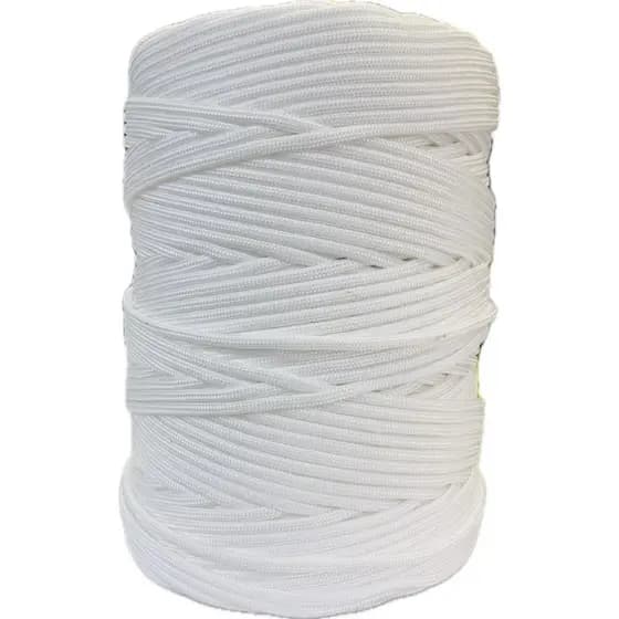 Corda Polipropileno Trançada Branca 5mm 15 Metros Pesca Amarração Lona Rede Boia Jet-ski