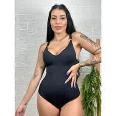 Body Modelador Regata Suplex Alça Reforçada Shaper Sem Bojo Conforto Cinta Modeladora Sem Costura