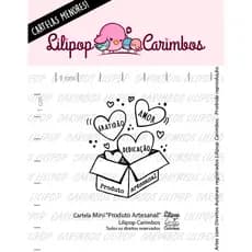 CARTELA DE CARIMBOS PRODUTO ARTESANAL LILIPOP