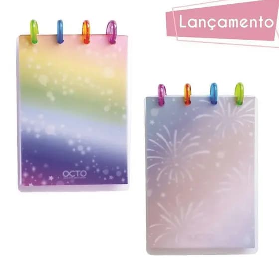 CADERNO A6 ARCO IRIS