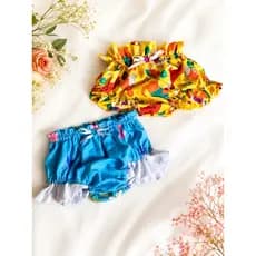 kit 2 shorts babadinho de bebê menina -  plinplinzinha