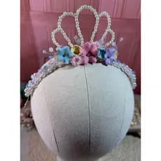Tiara fundo do mar bebê ou infantil Sereia