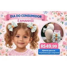 Laço tiara kit menina de cabelo