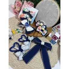 kit escolar de cabelo infantil menina ensino