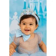 Cinderela tiara bebê cabelo