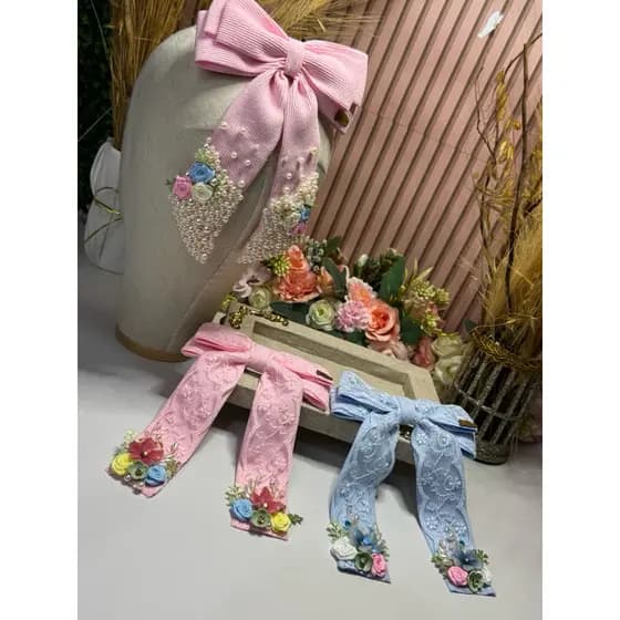 Laço presilha infantil de luxo menina