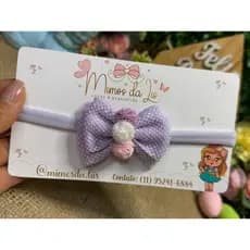 faixa de babe laço menina lilais-Envio imediato