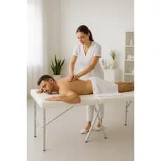 Maca Portatil Branca Dobravel Maleta Massagem Estetica Depilação
