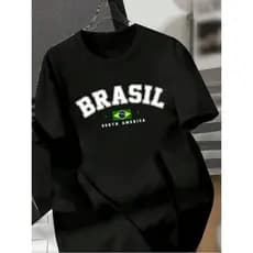 Camiseta Feminina Brasil Copa Do Mundo Carnaval Várias Cores