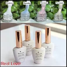 Kit Francesinha Esmalte em Gel Real Love - Única Camada - Secagem UV - TPO FREE