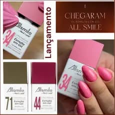Esmalte em Gel Allsmile Real Love 10ml 75 Cores Sem TPO HEMA UV LED