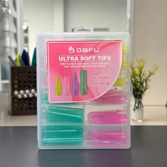 Molde F1 Dafu Colorido 4 Formatos 144 Peças | Alongamento de Unhas Gel