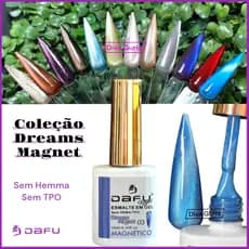 Esmalte Em Gel Magnético - Coleção Dreams Magnet - DAFU 10 ml - Efeito Olho De Gato - UV