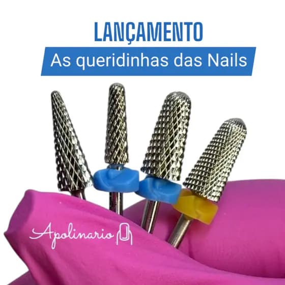 Broca Apolinário Tungstênio - Alongamento de unhas - Remoção - Nivelamento