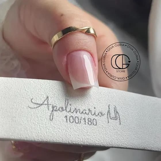 20 Lixas Apolinário Boomerang 100/180 Nails Para Alongamento de Unha