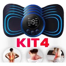 Mini massageador estimulador elétrico cervical para alívio tensão muscular/fitnes