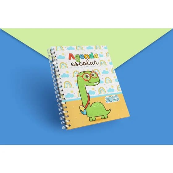 Agenda Caderno Escolar Personalizado Menino 2023
