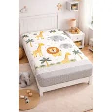 Lençol Estampado Infantil Avulso com Elástico em toda a volta 1,88 x 0,88 x 20 Decoração Quarto