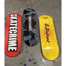 Shape 8.75 ou 9.0 Skate Crime Maple V1 Largo Skateboard + Adesivo de Brinde