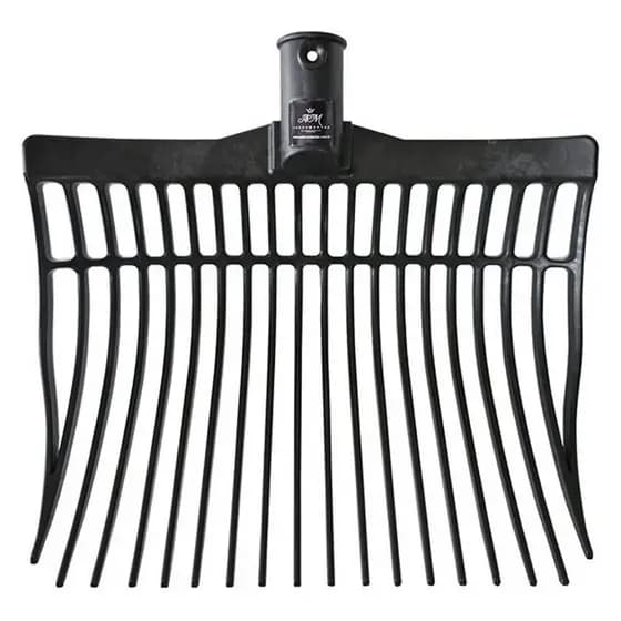 Pá Garfo Nylon Profissional Limpa Baia Cocheira Cavalo Sem Cabo