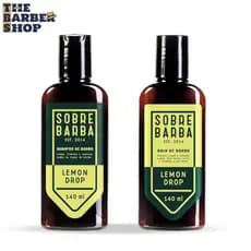 Kit SOBREBARBA Shampoo + Balm para Barba Lemon Drop 140ml