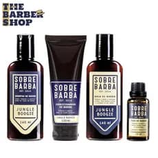 Kit para Barba Quarteto SOBREBARBA - Shampoo + Balm + Condicionador + Óleo de Barba Jungle Boogie