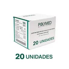 Cateter Polymed Profissional 20 Unidades Agulhas Estéreis 14G a 24G Piercing Tattoo