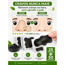 Tiras Adesivas Faciais para Nariz 25/50 Unidades
