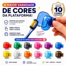 2/4/8/12 Clipe de Armazenamento Escova de Dente Tampa Protetora Viagem Portátil À Prova de Poeira
