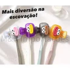 Escovação e Diversão | Capa Escova Infantil Monstrinho Menina e Menino | Proteção e Higiene Dental