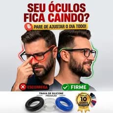 10/20/30 Trava Óculos Silicone Antiderrapante Não Cai do Rosto Hastes Ajuste Conforto Orelha