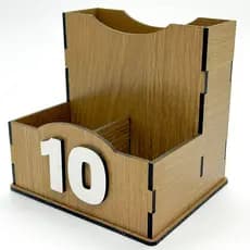 Kit de 10 Porta Guardanapos Bisnaga MDF - Modelo L Numerado 1 a 10 - Restaurante, Bar e Festa